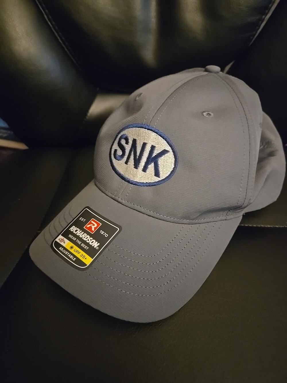 SNK Richardson 225 Performance Adjustable Baseball Cap Gray Hat New